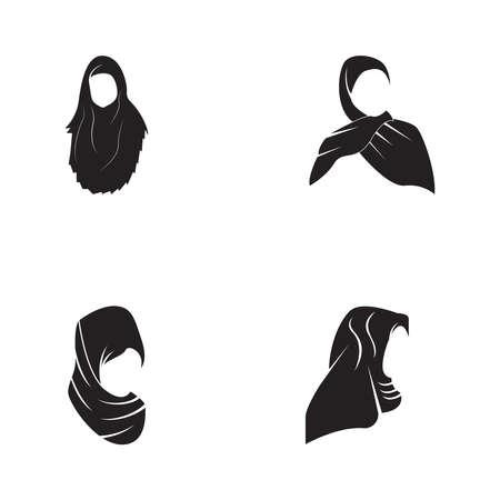 Woman hijab stylized illustrationのイラスト素材