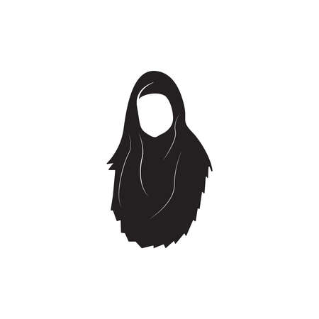 Woman hijab stylized illustrationのイラスト素材