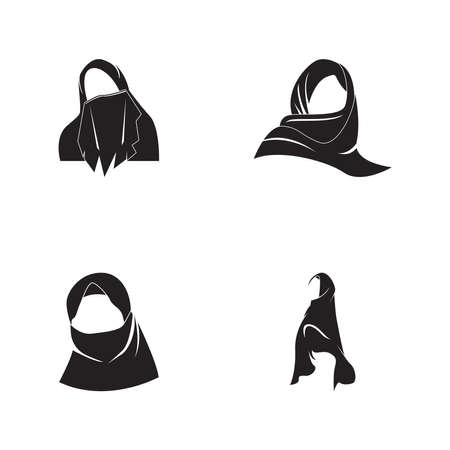 Woman hijab stylized illustrationのイラスト素材