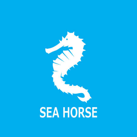 Sea horse icon and symbol vector illustrationのイラスト素材
