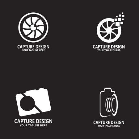 Capture camera photography icon logo design vector templateのイラスト素材