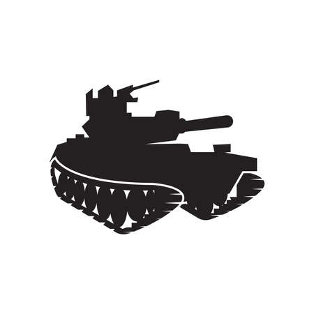 Military tank logo vector templateのイラスト素材