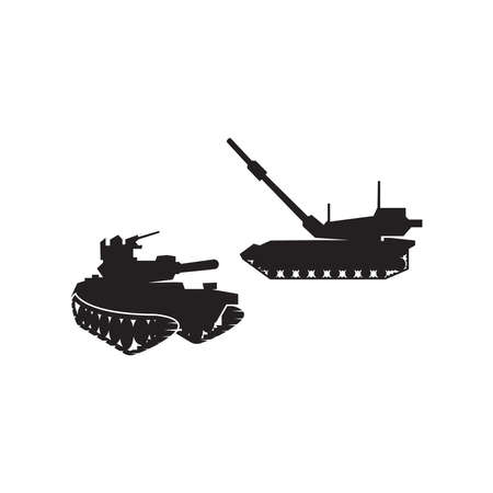 Military tank logo vector templateのイラスト素材