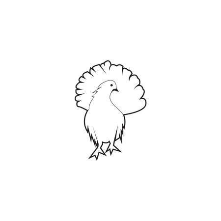 Bird wing Dove Logo Template vector illustrationのイラスト素材