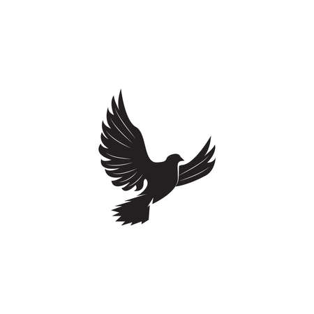 Bird wing Dove Logo Template vector illustrationのイラスト素材
