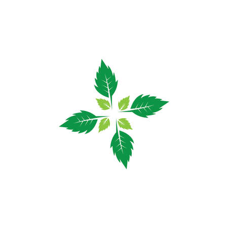 Nature leaf icon and symbol vector illustrationのイラスト素材