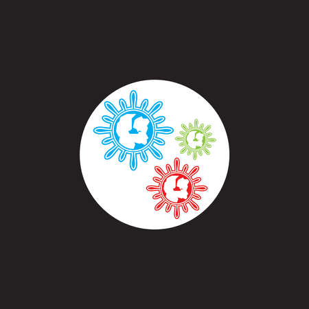 COVID -19  vector template illustrationのイラスト素材