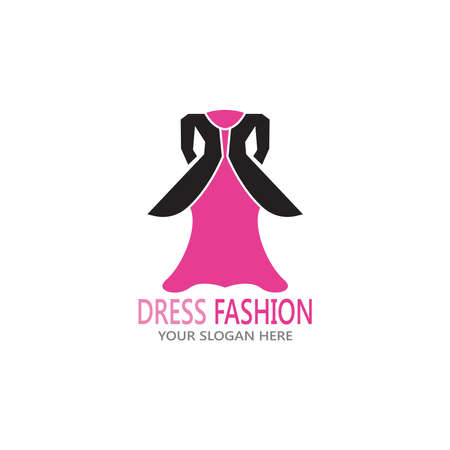 Dress fashion logo vector templateのイラスト素材