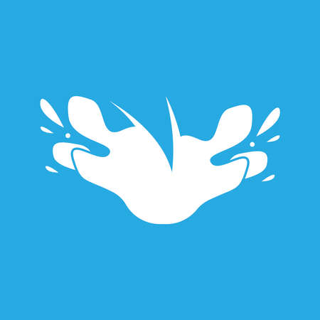 Water splash logo vector templateのイラスト素材