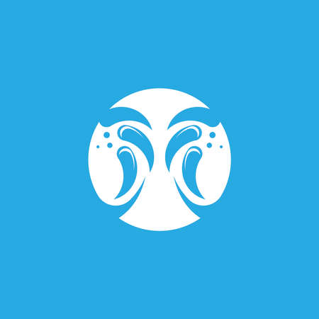 Water splash logo vector templateのイラスト素材