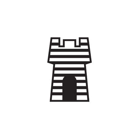 Castle logo vector template illustrationのイラスト素材