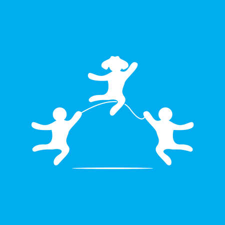 kids concept vector illustration icon designのイラスト素材