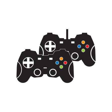 Joy stick game logo vector template