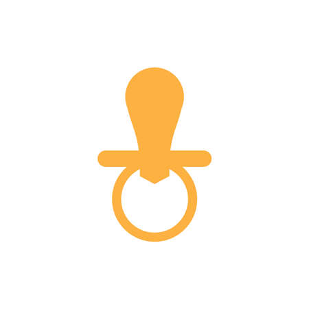 Baby pacifier logo vector template