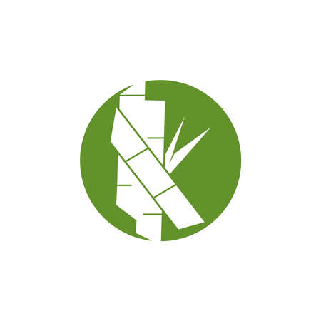 Sugarcane logo vector templateのイラスト素材
