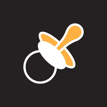 Baby pacifier vector templateのイラスト素材
