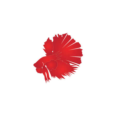 Betta fish logo vector templateのイラスト素材