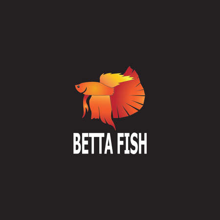 Betta fish logo vector templateのイラスト素材