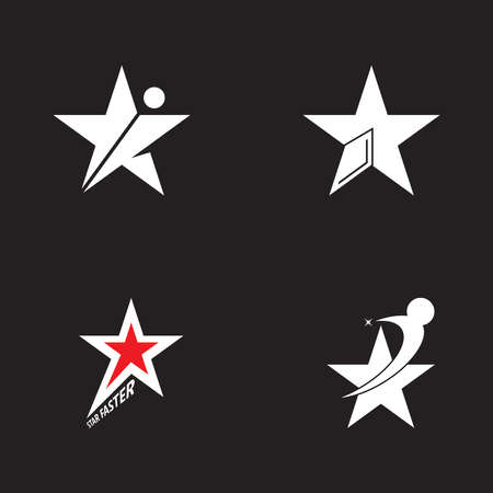Star icon template vector illustration designのイラスト素材