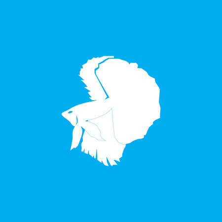 Betta fish logo vector templateのイラスト素材