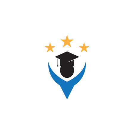 Education Logo Template vector icon illustration designのイラスト素材