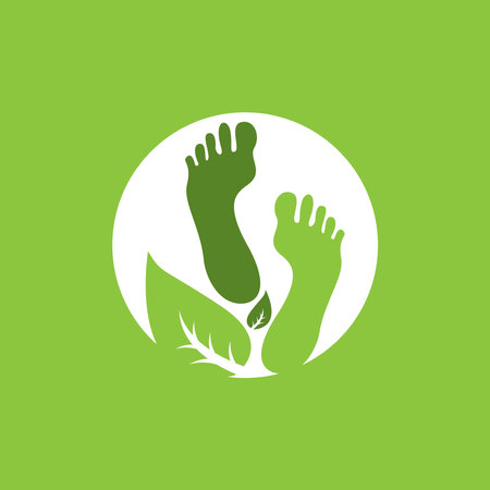 Foot therapy logo vector templateのイラスト素材