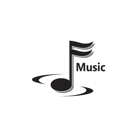 Music note Icon Vector illustration designのイラスト素材
