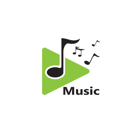 Music note Icon Vector illustration designのイラスト素材