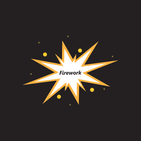 Firework logo vector templateのイラスト素材