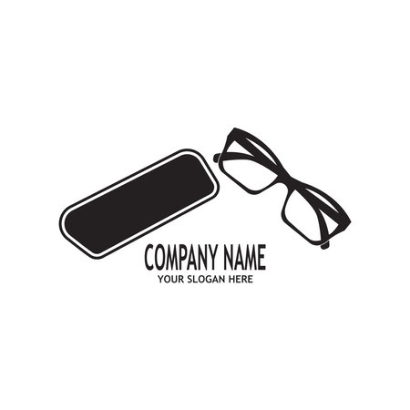 Eyeglass vector template illustrationのイラスト素材