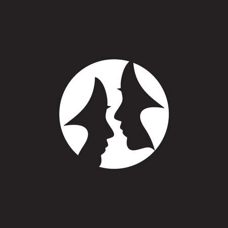 Face woman beauty logo vector templateのイラスト素材