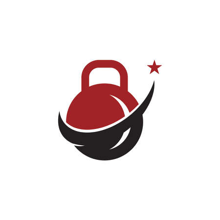 Vector object and Icons for Sport Label, Gym Badge, Fitness Logo Designのイラスト素材