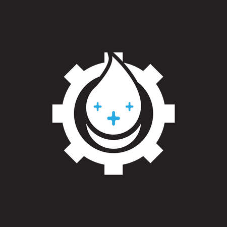 Water drop Logo Template vector illustration designのイラスト素材