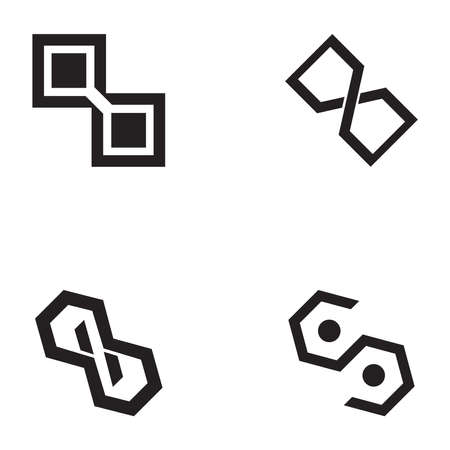 Infinity logo vector templateのイラスト素材