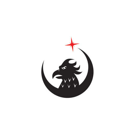 Falcon eagle logo vector templateのイラスト素材