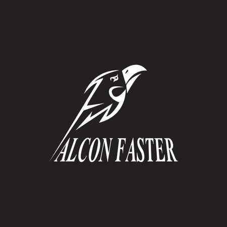 Falcon eagle logo vector templateのイラスト素材