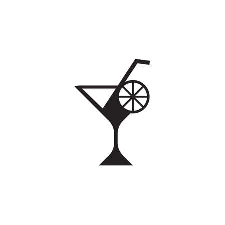 Cocktail logo vector template illustrationのイラスト素材