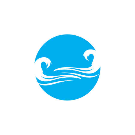 Water wave icon vector illustration designのイラスト素材