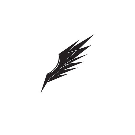 Wings logo vector template illustrationのイラスト素材