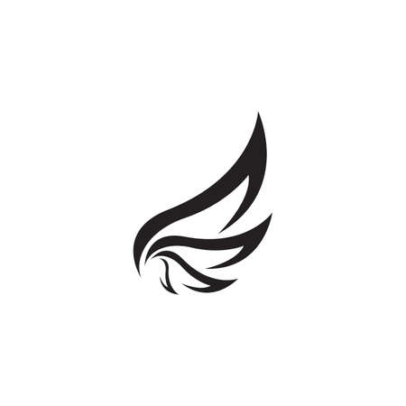 Wings logo vector template illustrationのイラスト素材
