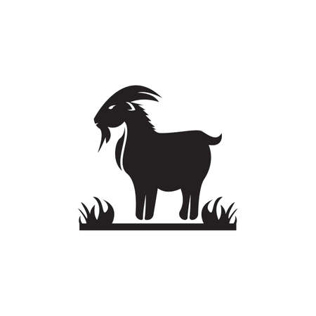 Goat logo vector template illustrationのイラスト素材