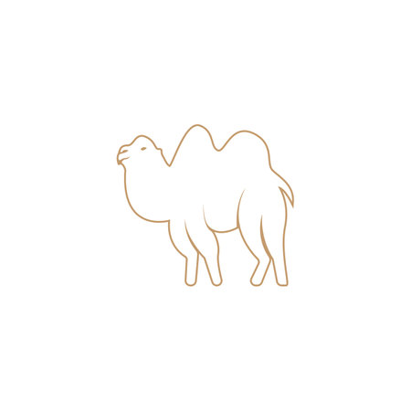 Camel icon vector template illustrationのイラスト素材