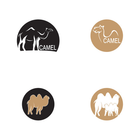 Camel icon vector template illustrationのイラスト素材