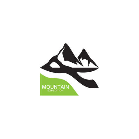Mountain icon and symbol template vectorのイラスト素材