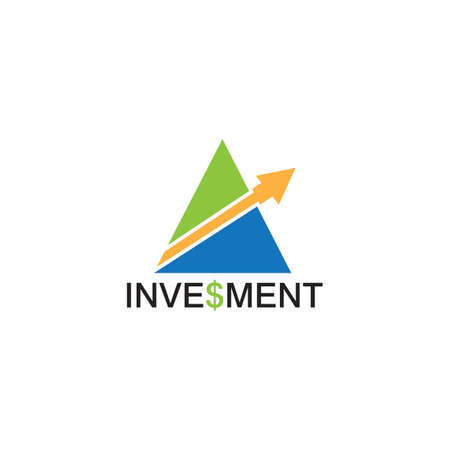 Investment marketing logo vector templateのイラスト素材