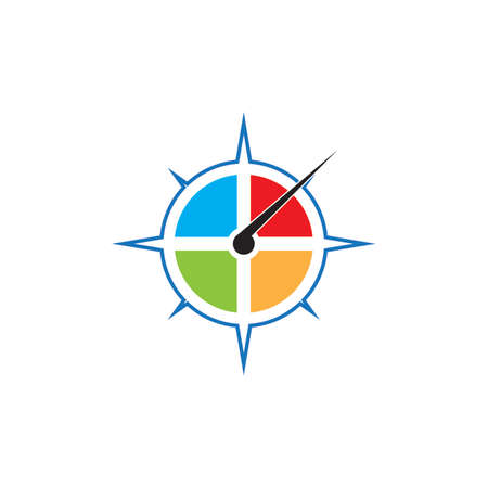 Compass icon and symbol vector templateのイラスト素材