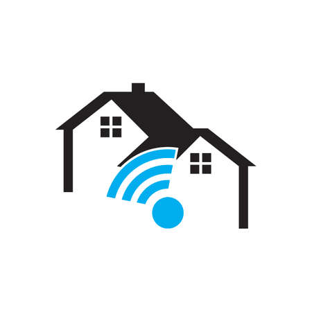 Eco smart home technology vector template illustrationのイラスト素材