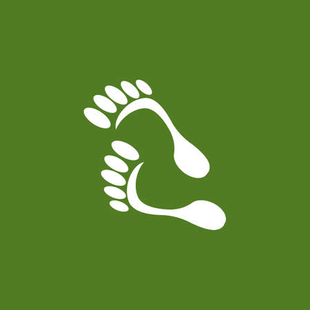Foot care health icon and symbol vectorのイラスト素材
