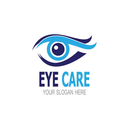 Eye care health icon and symbol vectorのイラスト素材