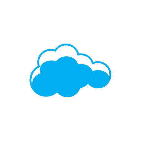 Cloud template vector icon illustration designのイラスト素材